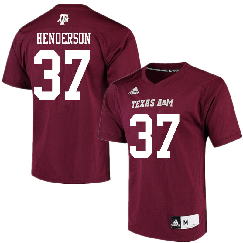 Men #37 Gunnar Henderson Texas A&M Aggies College Football Jerseys Sale-Alternate